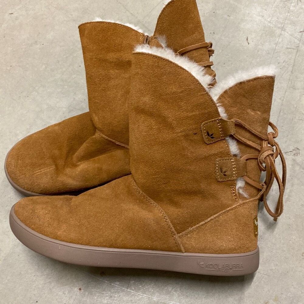 Koolaburra by UGG Women's Shazi Water Resistant Winter Boots Chestnut Size 7